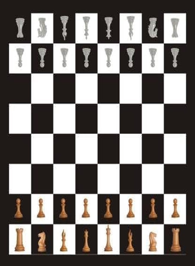 إيه إس مجموعة ألعاب خشبية للأطفال تتضمن لعبة لودو، ولعبة السلم والثعبان، ولوحة شطرنج، بالإضافة إلى قطع لودو وقطع شطرنج - مثالية للحفلات، والمرح، وليالي الألعاب العائلية (Clld) - Image 4